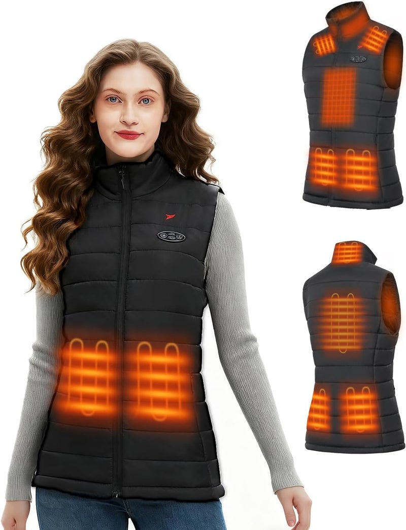 Flyhare Store Heated Vest for Women with Battery Pack Included 16000mAh 7.4V,Warming Women's Heated Vest,Rechargeable Heating Vests - Image 1